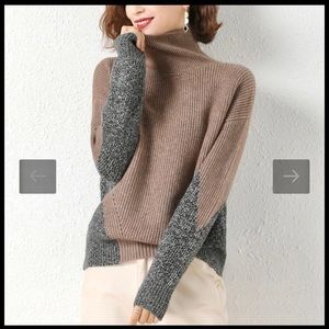 Beautiful high-neck sweater, New, Small